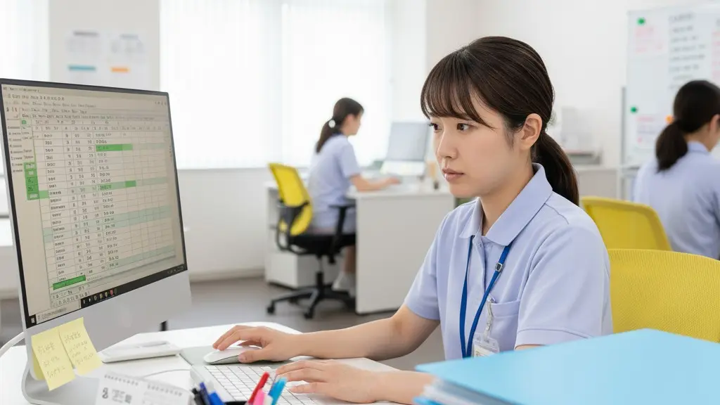 PCスキルに苦戦するケアマネジャー