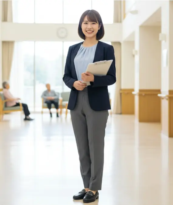 ケアマネ実習時の服装_女性