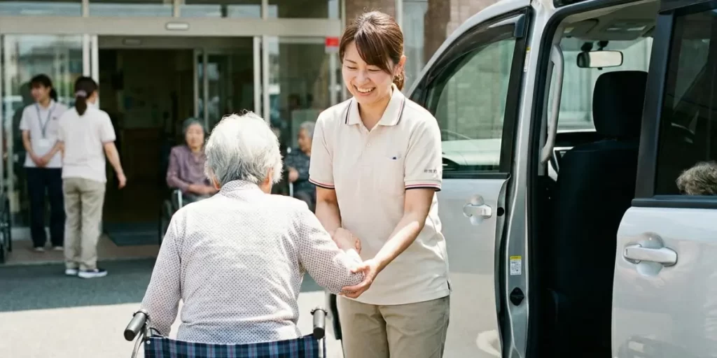 生活相談員の業務_送迎の様子