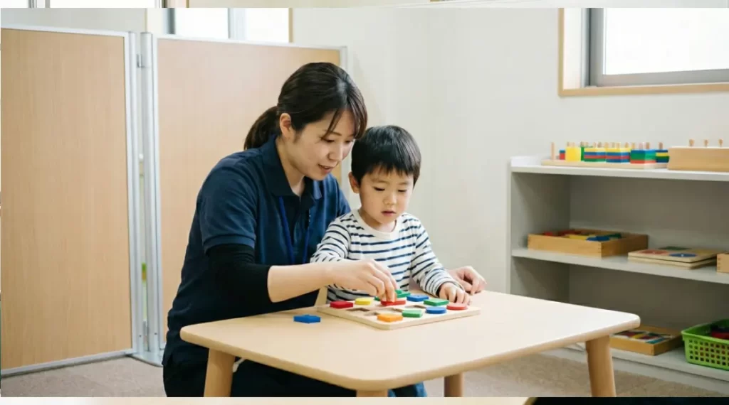 児童発達支援お子様とのコミュニケーションの様子