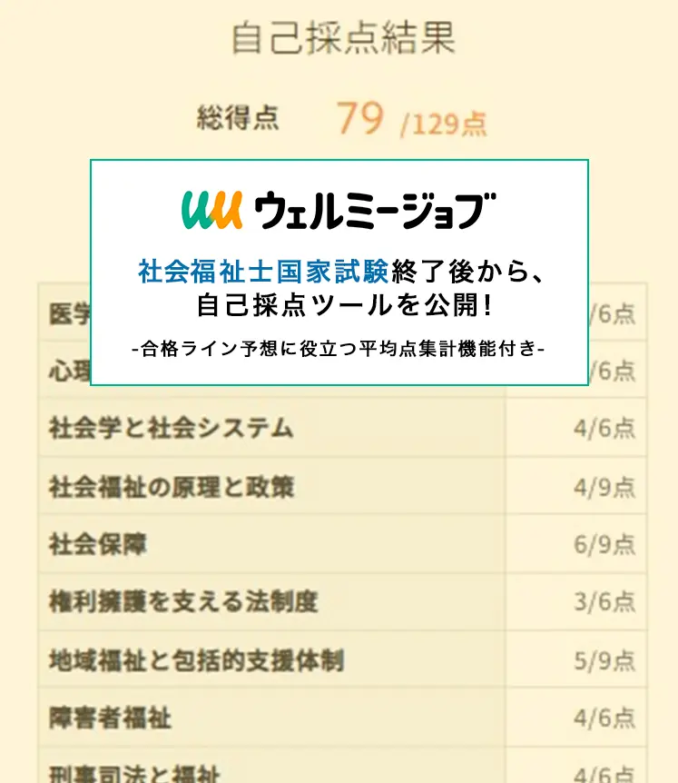第38回社会福祉士国家試験_WMJ自己採点ツール紹介