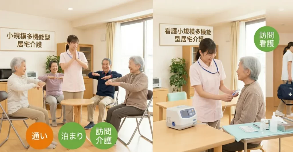 小多機と看多機の違い